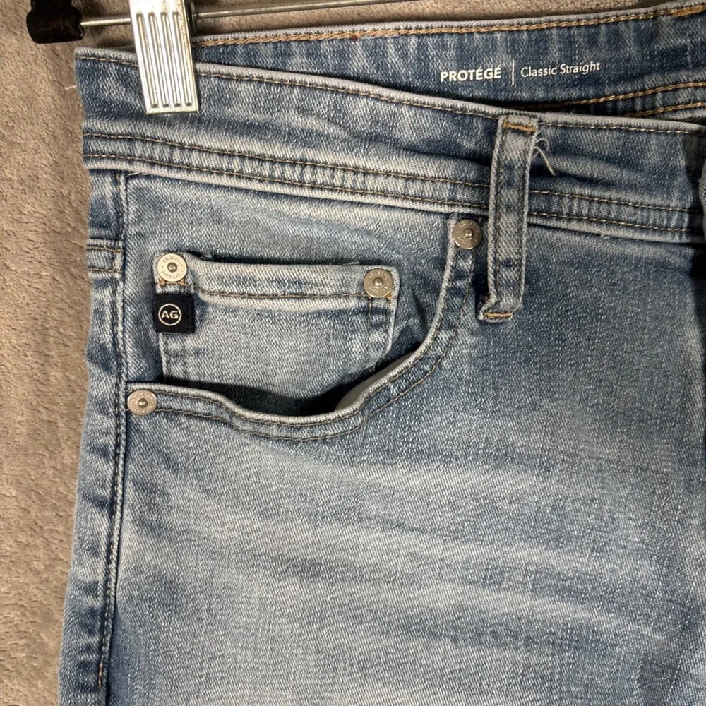 AG Adriano Goldschmied Protege Classic Straight Light Wash Jeans 30x34 1049SNC